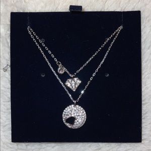Swarovski layered crystal necklaces